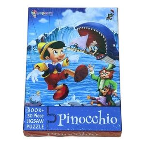 Pinocchio Book + 30-Piece Jigsaw Puzzle Set | New Sealed | Ages 4+ Early Learn